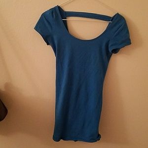 Blue t shirt dress